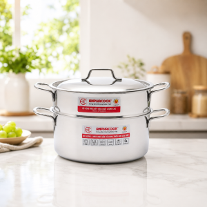 Bộ nồi xửng hấp size 20-nắp inox